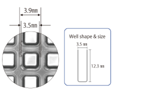 Edgeless 384 well plate spec