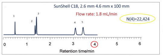 SunShell C18, 2.6 mm 4.6 mm x 100 mm